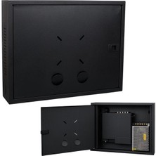 Kahveci Elektronik Store Fury 45X35X10CM Dik Tip Siyah Dvr / Nvr Güvenlik Kabini Pano