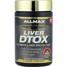 Allmax Liver D-Tox Best Detox Liver N-Acetyl-Cysteine Milk Thistle Turmeric Artichoke 42 Caps