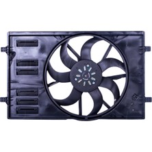 Audi A3 2013- Seat Ateca 2013- Fan Motoru Davlumbazli 410 mm 4 Fıs 7 Kanat 450W 5Q0121203AA Wisco
