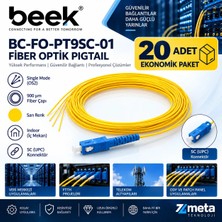 Beek Sc/upc Fiber Pigtail, 20 Adet 1 Metre - 9/125 Μ, Singlemode, 0.9mm Simplex, Os2, Lszh, 1 Metre