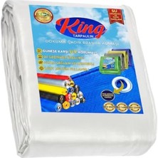 Kazan Hobi King Pe Branda, 190 G/M2-2X10 Mt. | Çift Laminasyonlu, Kapsüllü, Kopmaz Kenarlı Çok Amaçlı Tam Koruma