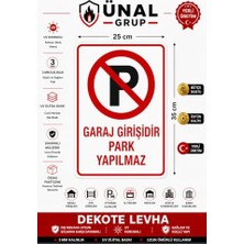 Kazan Hobi Pvc Park Yapılmaz Uyarı Levhası, Kırmızı-Beyaz, 25X35 Cm, Duvar Montajlı