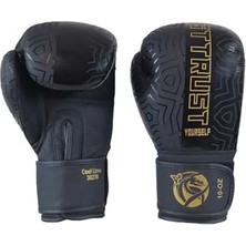 Kazan Hobi 30213 L Cool Lime Iı Hakiki Deri Boks Eldiveni Muay Thai Siyah 10 Oz
