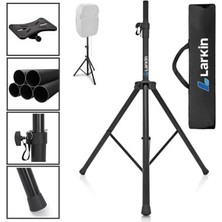 Kazan Hobi HS10 Profesyonel Hoparlör Standı - Ağır Hizmet Çelik Tripod Kabin Sehpası, 60 kg Taşıma Kapasitesi, Ayarlanabilir Boy ve Güvenlik Kilitli Siyah Stüdyo & Sahne Hoparlör Ayağı