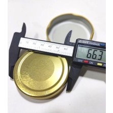 Kazan Hobi 63 mm Uzun Etekli Geniş Kenar Metal Konserve Kavanoz Kapağı Dış:66 Mm-Içi:63 mm 25 Yıl Garanti, 5 Adet