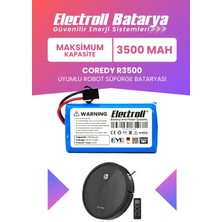 Electroll Coredy R3500 Uyumlu Batarya (Maksimum Kapasite) 3500MAH Pil Akıllı Robot Süpürge Bataryası