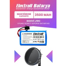 Electroll Goovi J10C Uyumlu Batarya (Maksimum Kapasite) 3500MAH Pil Robot Süpürge Bataryası