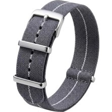Kazan Hobi Nato Saat Kordonu - Elastik Kumaş Kayışı N39TLD - 18 mm 20 mm 22 mm Uyumlu Örme Kayış - Kadın Erkek Çok Renkli Tekstil Kordon