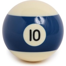 Kazan Hobi Amerikan Bilardo Topu 57,2 mm 10 Numara, Mavi-Beyaz