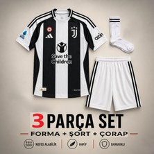 Yensa Juventus Kenan Yıldız Çocuk Futbol Forması 3'lü Set Forma - Şort - Çorap