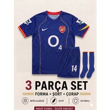 Yensa Arsenal T. Henry Mavi Çocuk Futbol Forması 3'lü Set Forma - Şort - Çorap