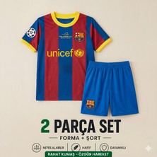Yensa Barcelona Messi  Çocuk Futbol Forması 2'li Set Forma - Şort