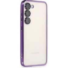 Kahveci Elektronik Store Samsung Galaxy S24 Plus Kılıf Razer Lensli Silikon - Mor