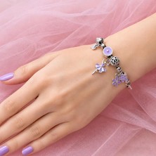Girardi Balerin Charm Bileklik F330321 Lila