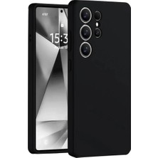 Kahveci Elektronik Store Samsung Galaxy S25 Ultra Kılıf Nano Içi Kadife Silikon - Siyah