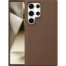 Kahveci Elektronik Store Samsung Galaxy S24 Ultra Kılıf First Silikon - Kahverengi