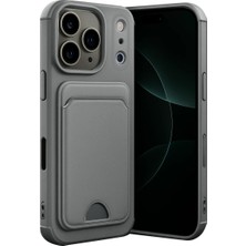 Kahveci Elektronik Store Apple iPhone 17 Pro Max Kelvin Kartvizitli Silikon - Gri