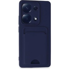 Kahveci Elektronik Store Xiaomi Redmi Note 13 Pro 4g Kılıf Kelvin Kartvizitli Silikon - Lacivert