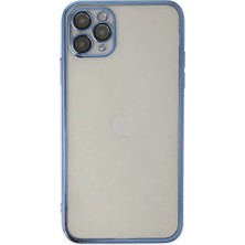 Kahveci Elektronik Store Apple iPhone 11 Pro Kılıf Razer Lensli Silikon - Açık Mavi