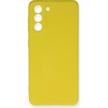 Kahveci Elektronik Store Samsung Galaxy S21 Fe Kılıf Nano Içi Kadife Silikon - Sarı