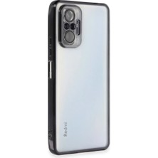 Kahveci Elektronik Store Xiaomi Redmi Note 10 Pro Kılıf Razer Lensli Silikon - Siyah