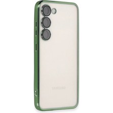 Kahveci Elektronik Store Samsung Galaxy S24 Kılıf Razer Lensli Silikon - Yeşil