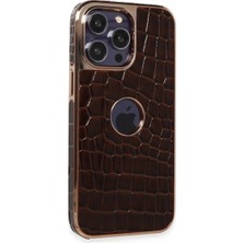 Kahveci Elektronik Store Apple iPhone 14 Pro Max Kılıf Snake Kapak - Bordo