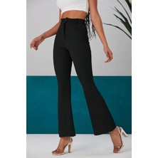 Gökyüzü Moda Kadın Krep Kumaş Pantolon