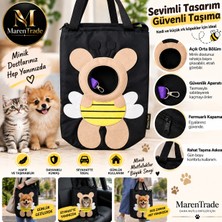 Maren Trade Kedi & Köpek Taşıma Çantası Güvenlik Aparatlı Pratik Taşıma Çantası