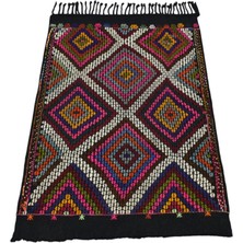 Kilim Antik El Dokuması Karapınar Yörük Cecim Yün Kilim 1808 - Yeni - Çok Renkli