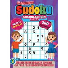 Maxi Yayıncılık Fenomen Çocuklar Için Sudoku (6-8 Yaş) -3 Kolektif