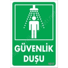 Salmore Mey Ithalat® Güvenlik Duşu Uyarı Levhası 17,5X25 KOD:1017