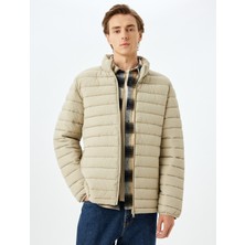 Koton Slim Fit Fermuarlı Şişme Mont