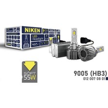 Led Xenon Ampul 2'li Nova Soft Serisi Hb4 12v-24v 55w 9000 Lümen 6500k P20d Ip67 Niken 0120070801