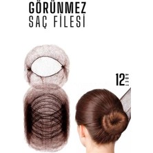 Pileli Store Kahve Saç Filesi Görünmez 12 Adet 720099
