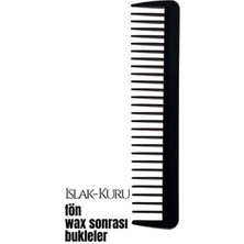 Pileli Store Bukleli Saç Fön Wax Sonrası Tarak Karbon Nano Absolute Professional 720623