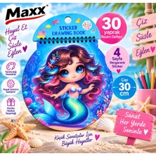 Maxx Deniz Kizi Yuvarlak Resim Defteri  30 cm