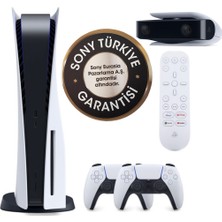Sony Playstation 5 825 GB Disk Sürümü + 2 Dualsense Kontrolcü + Kamera + Medya Kumandası