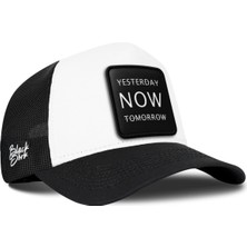 BlackBörk Yesterday Now Tomorrow Siyah-Beyaz Trucker Şapka