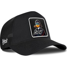 BlackBörk Duckside Logolu Siyah Trucker Şapka