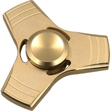 Ceptoys Stres Çarkı Gold Renk Üçlü Metal  Hand Spinger Gold Stres Çarkı El Spinner Modeli ile Stres Azaltma İçin Tasarlandı