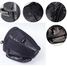Siyah Tex Forte Gt 70070 Motosiklet Arka Kuyruk Çanta Su Geçirmez Tasarım 550g Kapasite