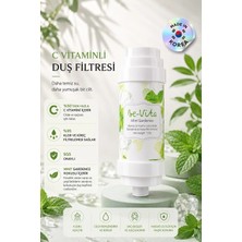 Mint Garden (Ice) C Vitaminli Aromatik Duş Filtresi - Saç Dökülme Karşıtı, Cilt Besleyici Klor ve Kireç Arıtıcı Duş Filtresi (150GR)