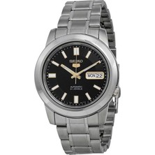 Seiko Seıko 5 Snkk17K1 Otomatik Erkek Kol Saati Gri Çelik Kasa 39 mm Suya Dayanıklı Şık Tasarım