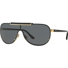 Versace VE2140 100287 40 Unisex Güneş Gözlüğü Siyah Çerçeve ile Füme UV Filtreli Cam