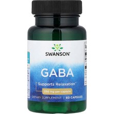 Swanson Vitamins, Gaba, 250 Mg, 60 Kapsül