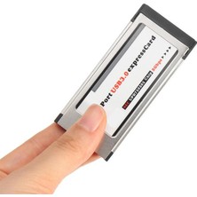 Alfais 5120 34Mm USB 3.0 2 Port Express Cardbus Adaptör Kartı 5 Gbps Hızında Veri Transferi