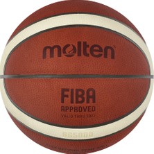 Molten B6G5000 Fıba Onaylı 6 No Turuncu Deri Basketbol Maç Topu Yüksek Performans İçin