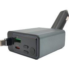 Rio Battery 45W Type-C Araç Içi Hızlı Şarj Cihazı PD30W Qc3.0 Destekli
