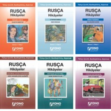 Fono Yayınları Rusça-Türkçe Hikayeler Seti (6 Kitap) 1-2 Derece 1152 Sayfa Ciltli